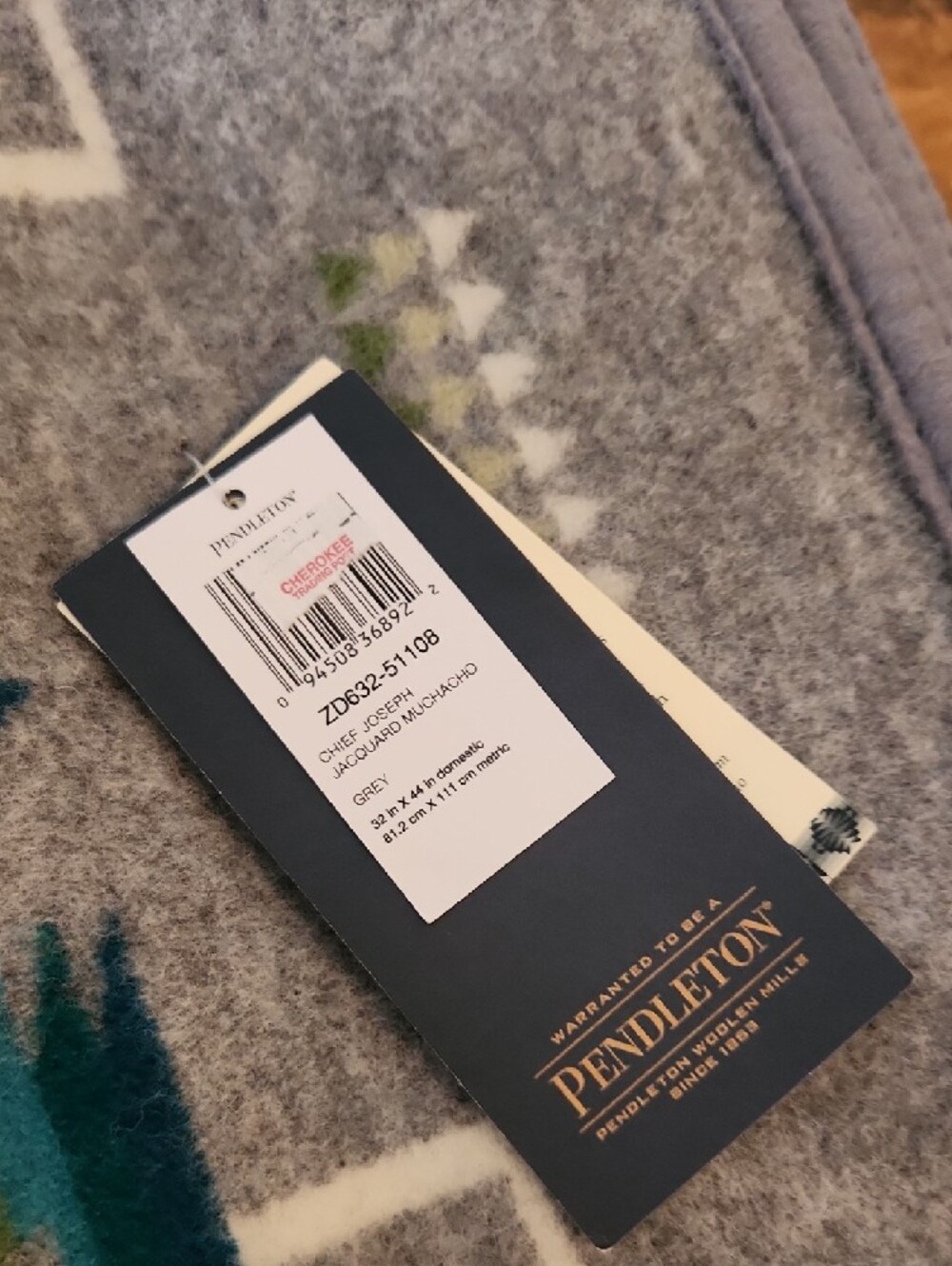 Pendleton Chief Joseph Blanket in Cream, Tan, Brown - Picture 8 of 10